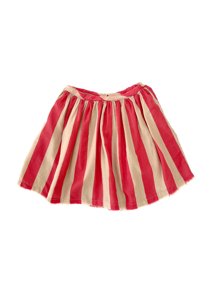 Longlivethequeen voille skirt red stripes