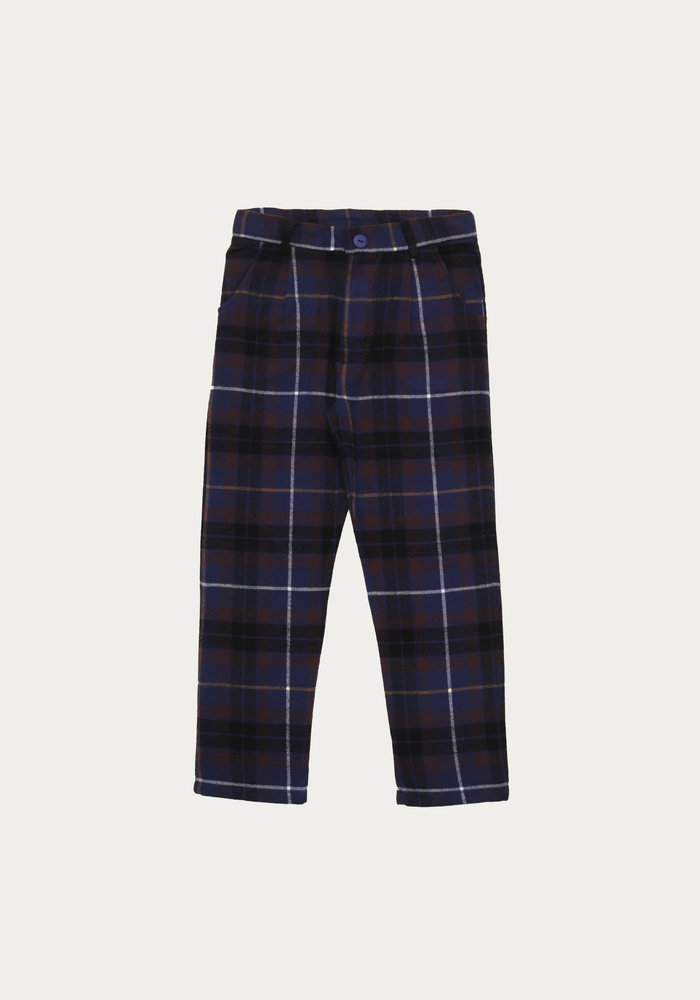 The Campamento Blue Checked Pants | 7- 8 Y
