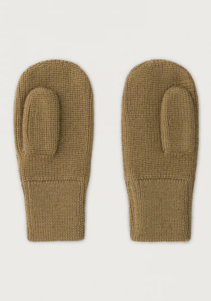 Gray Label Knitted Mittens Peanut