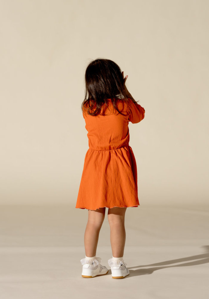 HOUSE OF JAMIE BALLOON DRESS RED CORAL