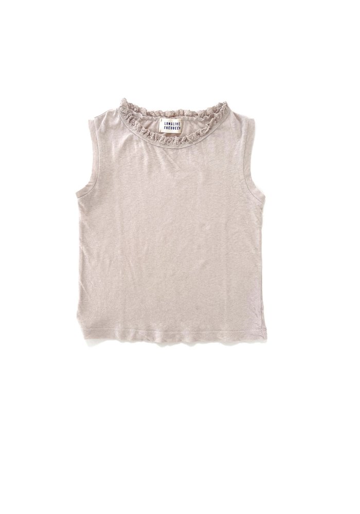 LONGLIVETHEQUEEN TANKTOP OFF - WHITE