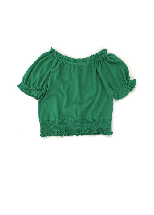 LONGLIVETHEQUEEN LONGLIVETHEQUEEN TRICOT BLOUSE BRIGHT GREEN