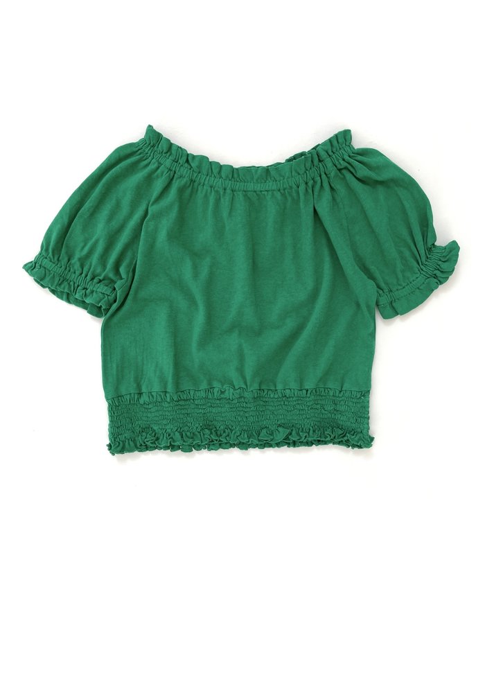 LONGLIVETHEQUEEN TRICOT BLOUSE BRIGHT GREEN