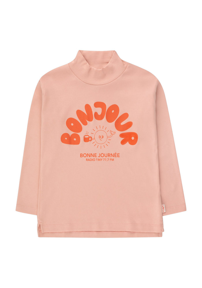 TINY COTTONS BONJOUR MOCKNECK TEE