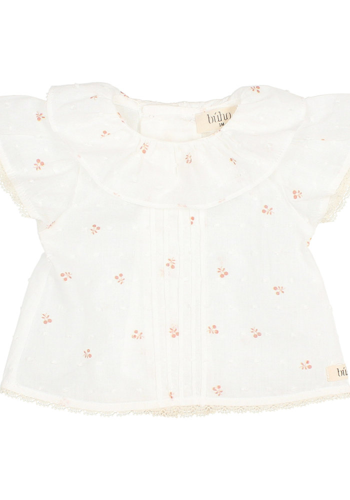 BUHO BABY CHERRY BLOUSE ECRU | 06 M