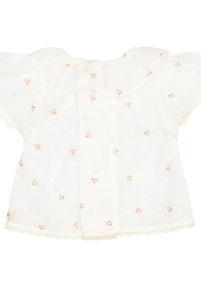 BUHO BABY CHERRY BLOUSE ECRU | 06 M