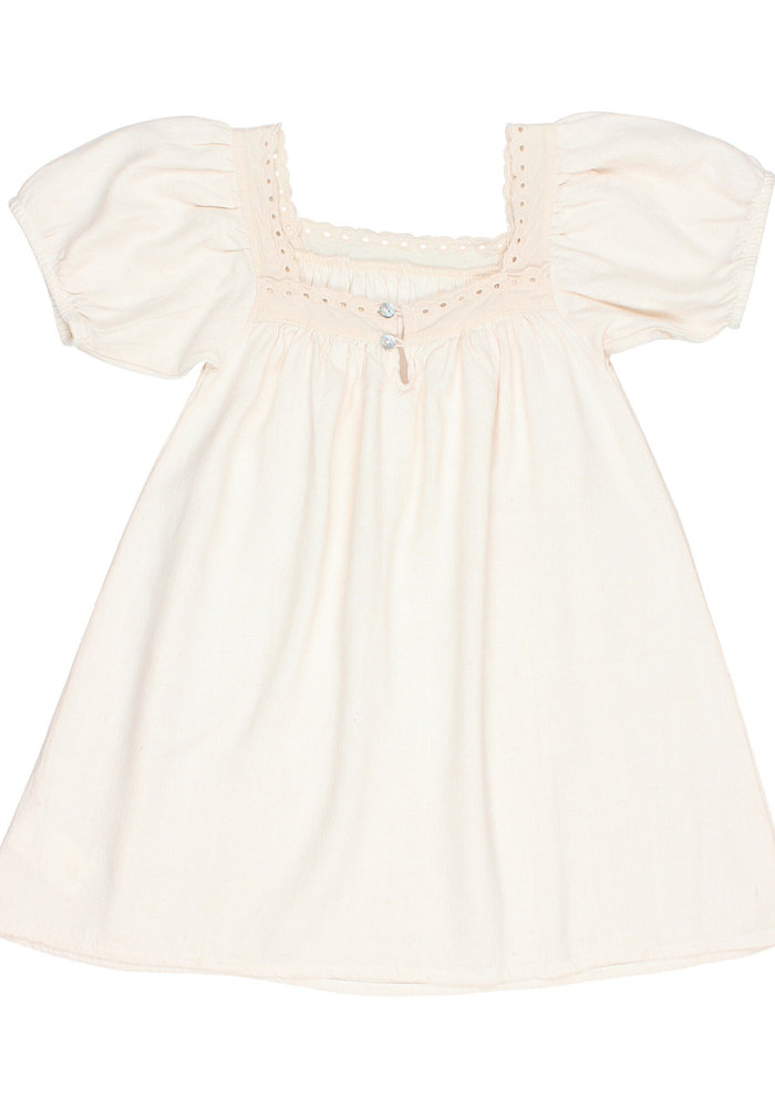 BUHO LACE DRESS ECRU | 10 Y