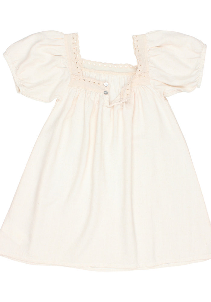 BUHO LACE DRESS ECRU | 10 Y