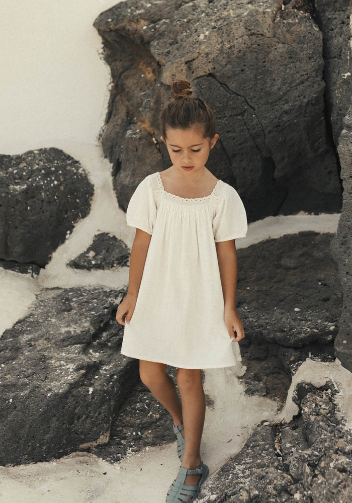 BUHO LACE DRESS ECRU | 10 Y