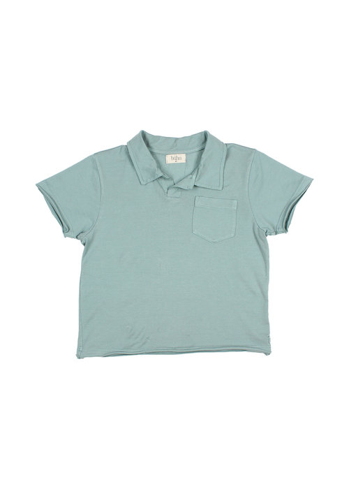 BUHO BUHO POLO T-SHIRT SEA PINE | 06 Y