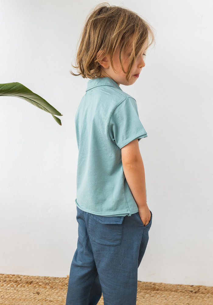 BUHO POLO T-SHIRT SEA PINE | 06 Y