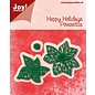 Joy!Crafts Snij-embosstencil - Happy Holidays - Poinsettia (k