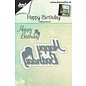 Joy!Crafts Snijstencil - Happy Birthday tekst
