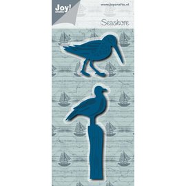 Joy!Crafts Snij-embosstencil - Zeemeeuw + Zandloper