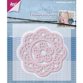 Joy!Crafts Snij-embosstencil - Mery's bloemen rond (2st)