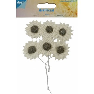 Joy!Crafts Jute bloemen creme