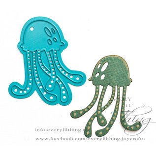 Joy!Crafts Snij-embosstencil - Zeehond, Dolfijn, Kwal