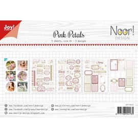 Joy!Crafts Labelvellen/knipvel - Noor - Pink Petals