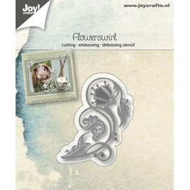 Joy!Crafts Snij-embos-debosstencil - Flowerswirl