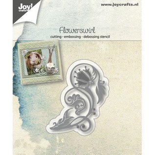 Joy!Crafts Snij-embos-debosstencil - Flowerswirl