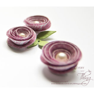 Joy!Crafts Snijstencils (2st) - Oprol rozen spiraal