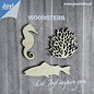 Joy!Crafts Woodsters - Houten figuren - Zeepaard- koraal- groot vis