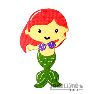 Snij-emb.stencil - Jocelijne - Zeemeermin - Kleine Suze