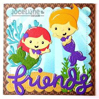 Snij-emb.stencil - Jocelijne - Zeemeermin - Kleine Suze