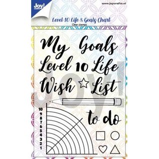 Joy!Crafts Clearstempel - Dayenne - Level 10 Life& Goals Chart