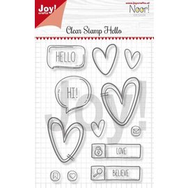 Joy!Crafts Scrap clearstempel - Noor - Hello