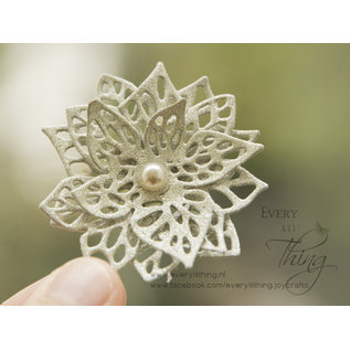 Joy!Crafts Snij-embosstencil - Happy Holidays - Poinsettia (k