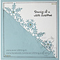 Joy!Crafts Snijstencil 3D - Rand sneeuwvlokken
