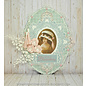 Joy!Crafts Snijstencil  - Ovaal Blauw met sierrand
