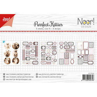 Joy!Crafts Labelvellen/knipvel - Noor - Purrfect Kitties