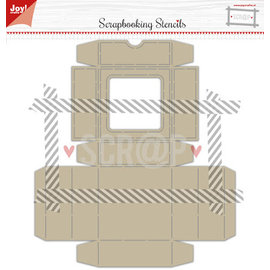 Joy!Crafts Polybesa stencil - Noor - Scrap box met klapdeksel