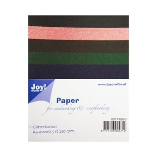 Joy!Crafts Glitterkarton A4 - set 3