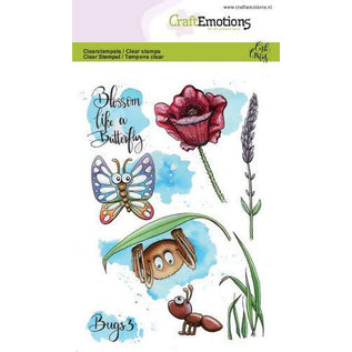 CraftEmotions Clearstamps A6 - Bugs 3 Carla Creaties