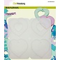 CraftEmotions CraftEmotions Siliconen mal decoratie hanger hart - hart open 16x15cm