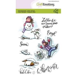 CraftEmotions CraftEmotions clearstamps A6 - Kaat en Odey 2 (NL) Carla Creaties