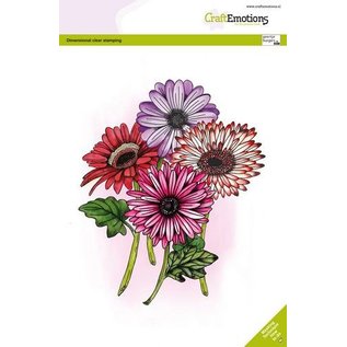 CraftEmotions CraftEmotions clearstamps A5 - Gerbera 1 GB Dimensional stamp