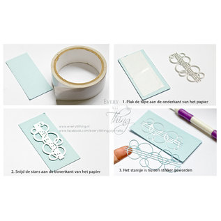 Vaessen Creative Dubbelzijdig klevend tape 15m x 65mm