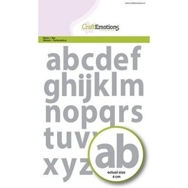 CraftEmotions Alfabet kleine letters basic