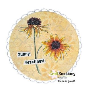 Joy!Crafts Clearstamp - Bloem zonnehoed - Echinacea A6