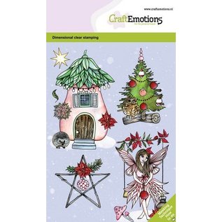 CraftEmotions  Fairy house GB Dimensional stamp