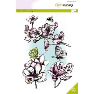 CraftEmotions Bloesem - Magnolia GB Dimensional stamp