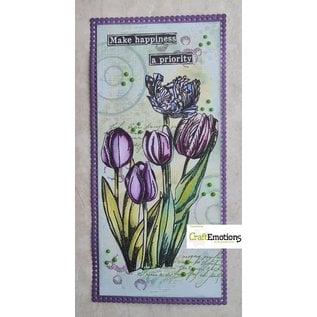 CraftEmotions  Tulpen GB Dimensional stamp