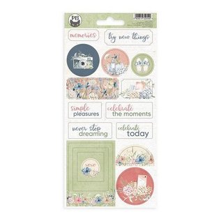 Piatek13 Chipboard sticker sheet Lady‘s Diary 02