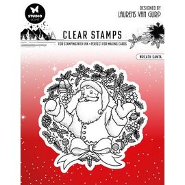 Studio Light Clear Stamp Wreath Santa Essentials nr.300