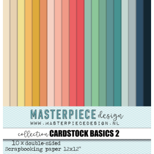 Masterpiece Design Papiercollectie Cardstock Basics #2  12x12 10vl