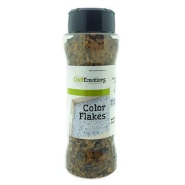 CraftEmotions Color Flakes - Graniet Bruin